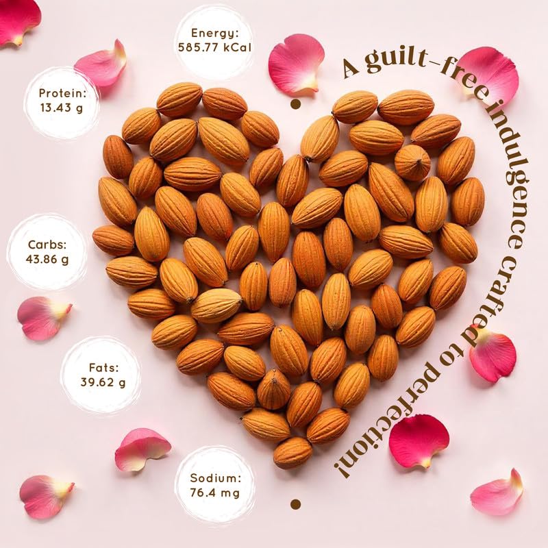 Image of Cacao Springs Premium Rose Almond Roca Chocolates for Healthier Snacking, Premium Choco & Nut Delicacy Treats, Premium Gift Hamper for Christmas Gifts, 15 Pieces in Each Box, 1 Box, 180gm