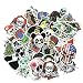 Lot de 50 autocollants tête de mort Greestick Stickerbomb