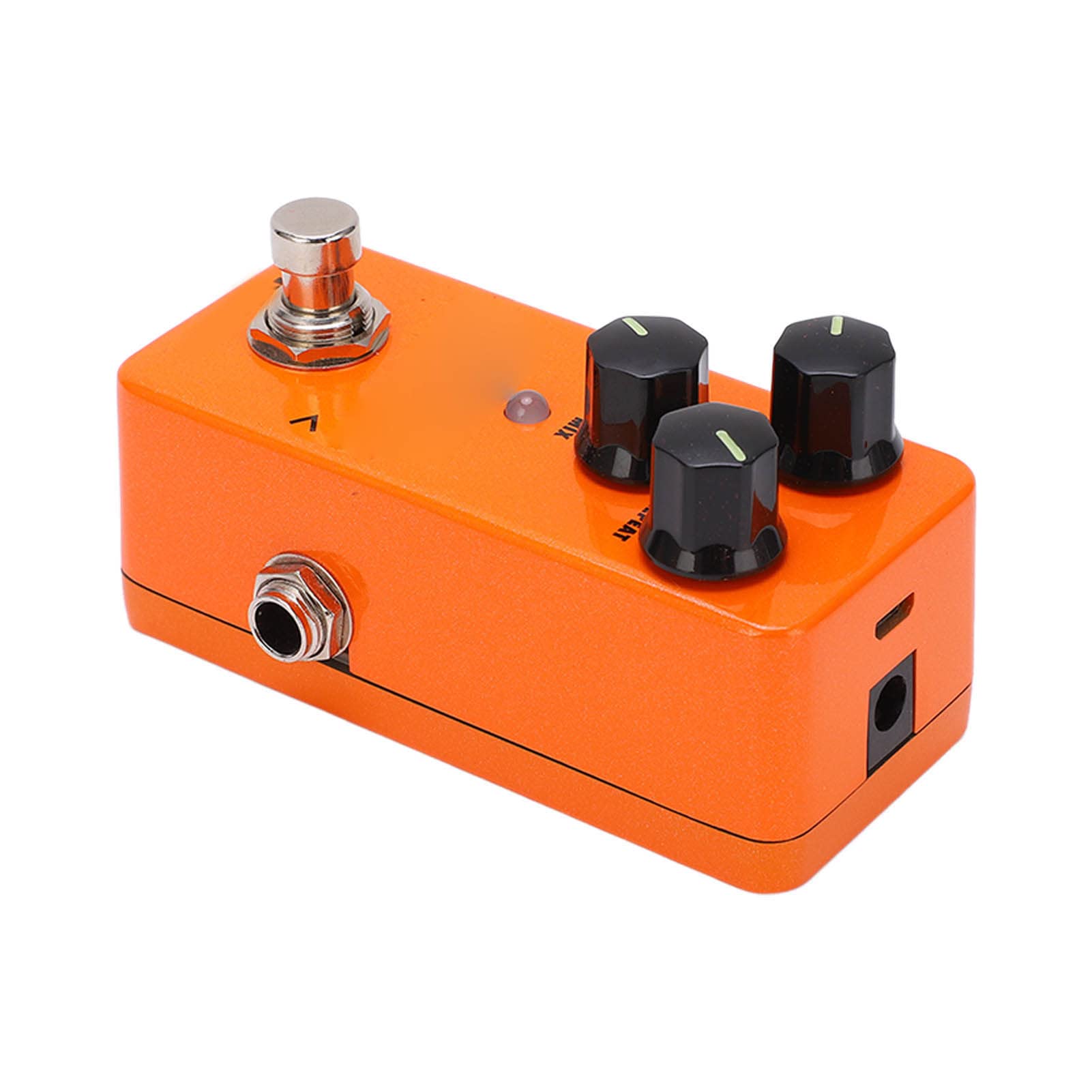 Pedale Effetto Chitarra Mini Delay Pedale Digitale Regolabile per Musicisti Metal Orange 800ms