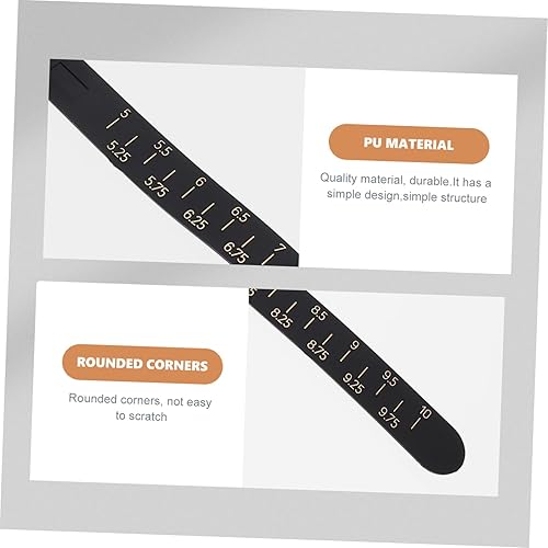 Miniatura 6 de EXCEART Herramienta de medición de muñeca, herramienta de medición de anillo, herramienta de medición de pulsera, calibrador de joyas, correa de