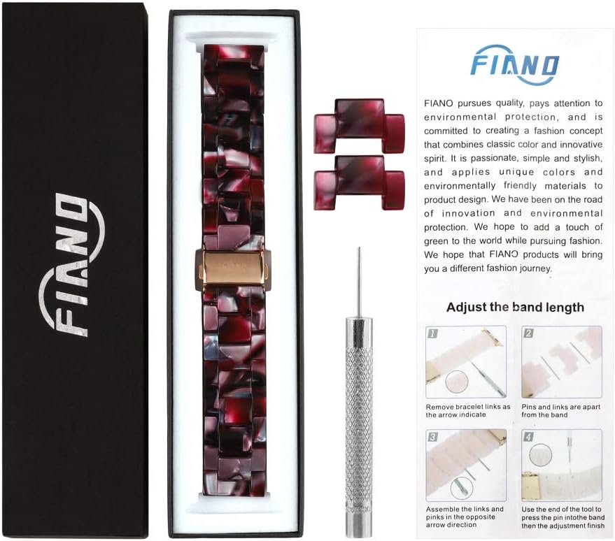 ❤ Crazy Deals Resin Watch Band,FIANO Fashion Replacement Wristband Strap Compatible with All Fitbit Versa/Versa 2/Versa Lite for Women Men (Nougat) ❤ Crazy Deals Resin Watch Band,FIANO Fashion Replacement Wristband Strap Compatible with All Fitbit Versa/Versa 2/Versa Lite for Women Men (Nougat)