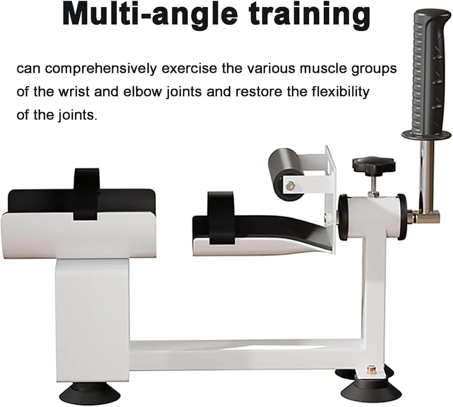 Arm Bike for Physical Therapy for Seniors, Elbow Wrist Rehabilitation Trainer, 2 Modes: Active/Passive, Adjustable Resistance, for Hand Dysfunction