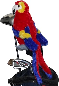 Amazon 赤 青 黄 鸚鵡 オウム ゴルフ フェアウェイ ウッドfairway Wood ヘッドカバー Red Blue Yellow Parrot Golf Fairway Wood Headcover ヘッドカバー