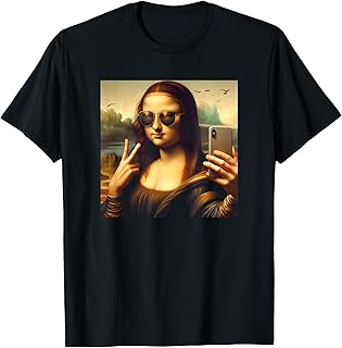 Mona Lisa Sunglasses and Selfie T-Shirt