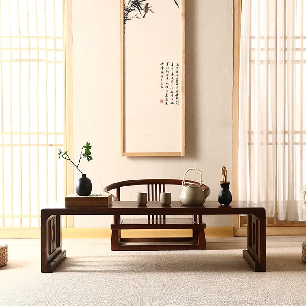 ExpressLeopard Coffee Tables Rustic End Table 704530cm Nut-brown