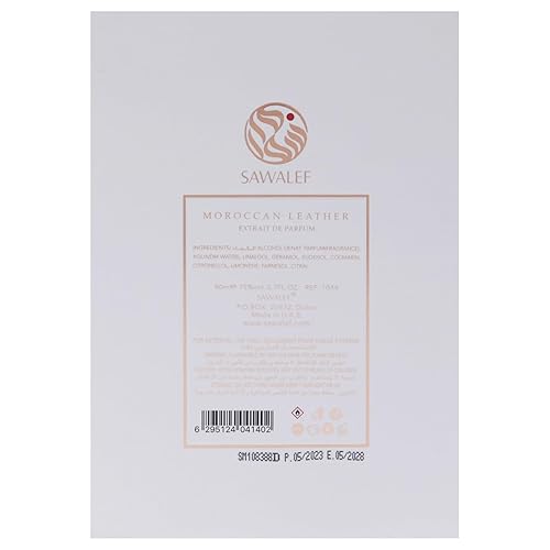 Miniatura 5 de Sawalef Moroccan Leather - Disfruta de un fascinante spray corporal para mujeres, mezclas únicas de nuez moscada, azafrán, pachulí y cardamomo,