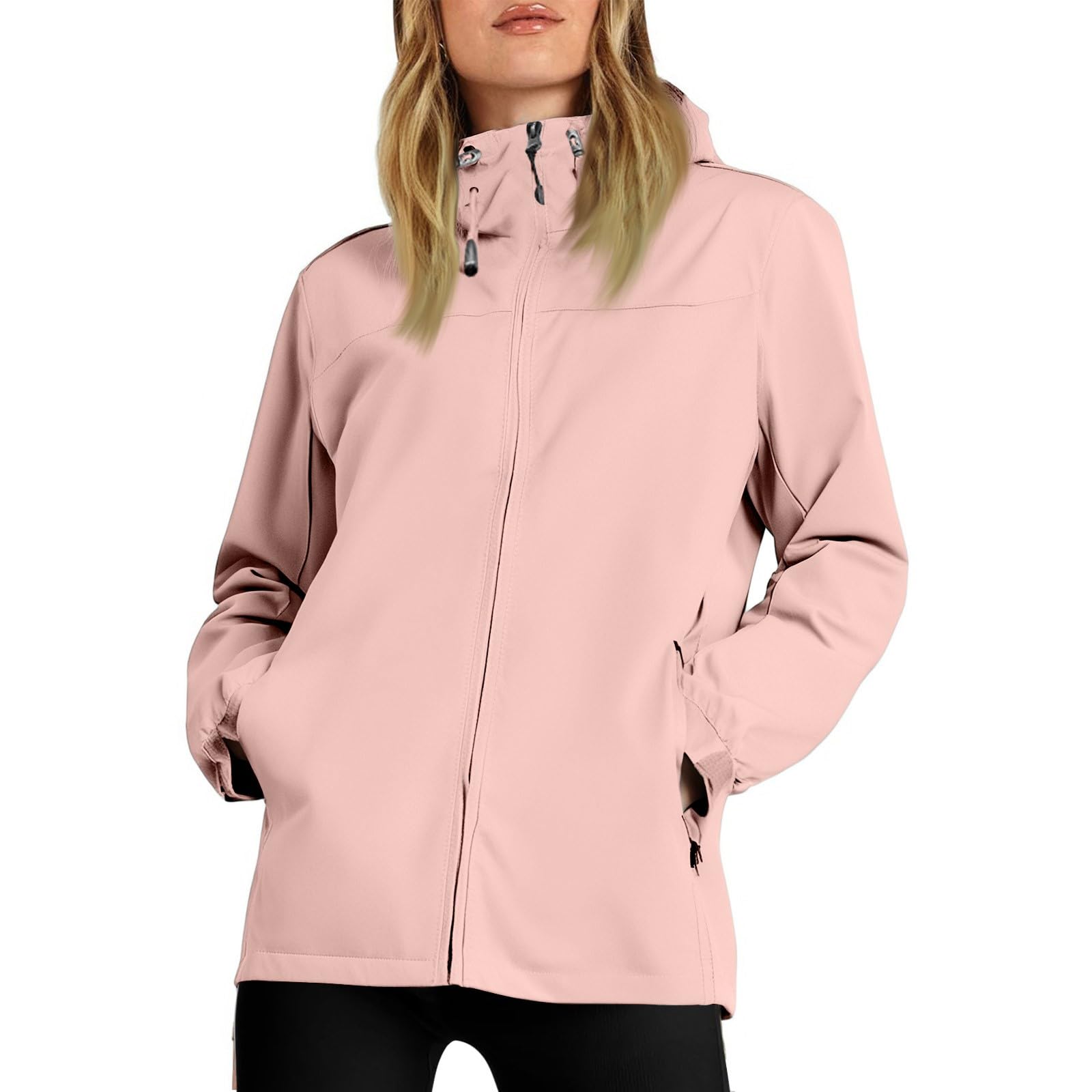Regenjacken für Damen Wasserdicht Windjacke Motorrad Fahrradjacke