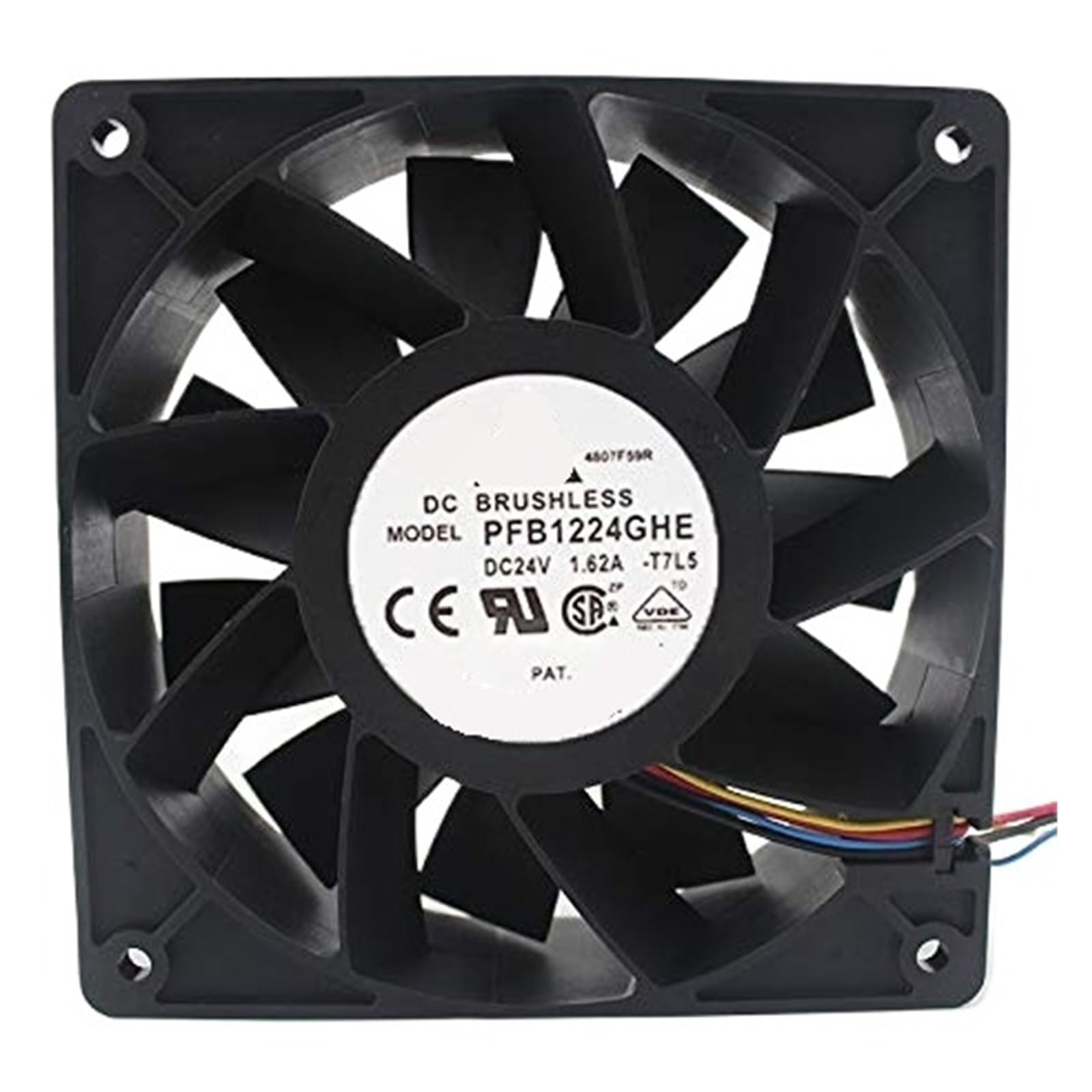 ZBWZXBDJ PFB1224GHE -T7L5 DC24V 1.62A 12CM 4800PRM 217.79CFM Frequency Converter Fan