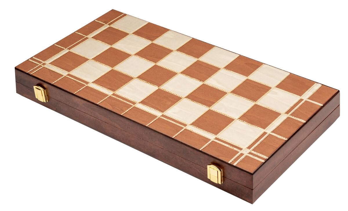 Philos 2510 - Schach-Backgammon-Dame-Set, Feld 40 mm, Königshöhe 78 mm