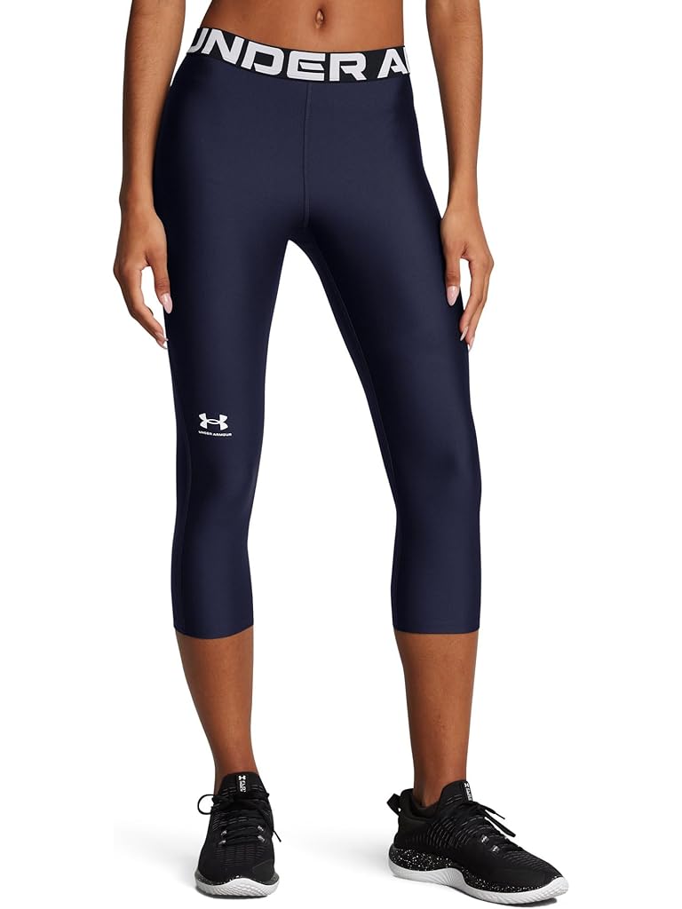 Navy Under Armour HeatGear 3/4 Leggings
