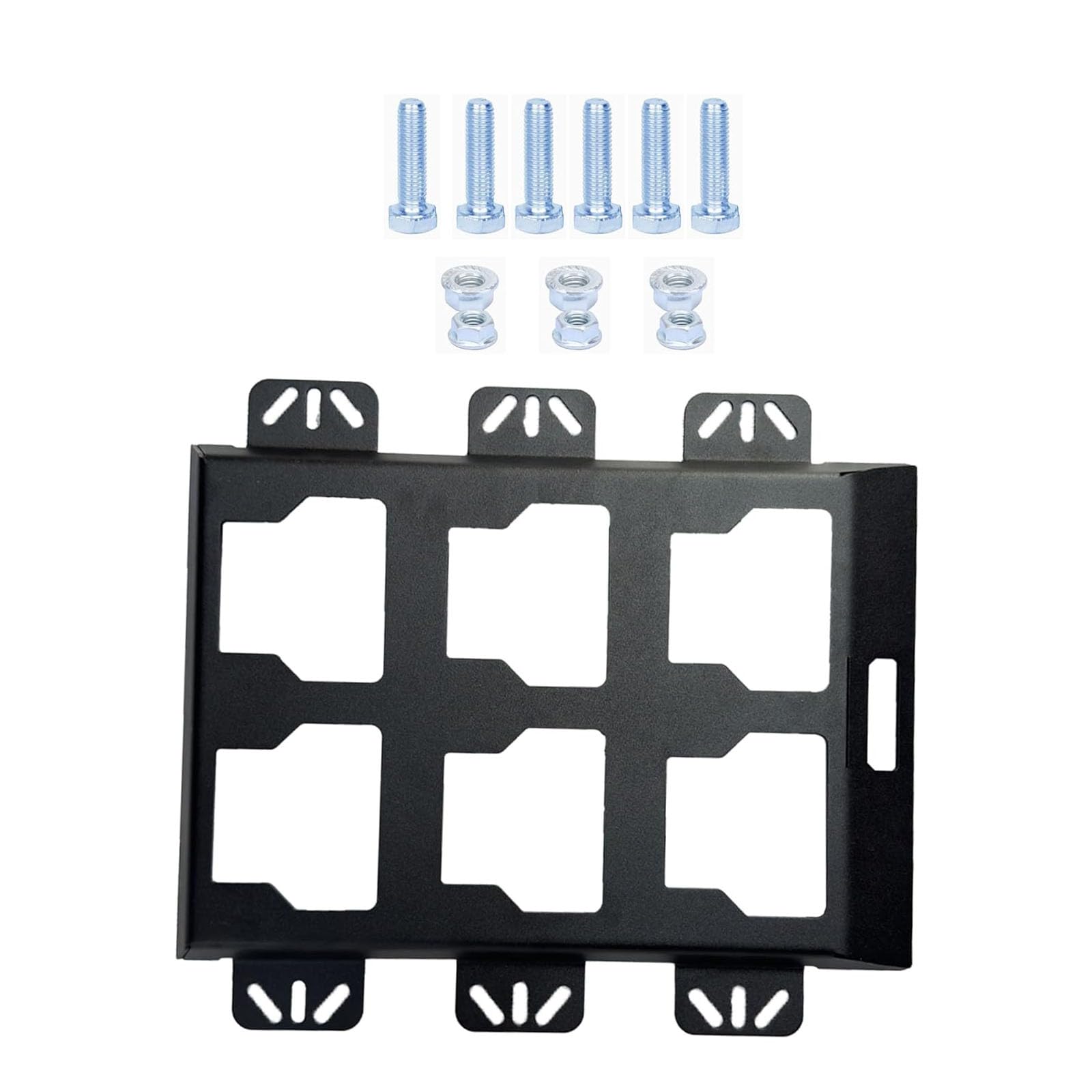Hsioluted Black Packouts Wall Mount Metal Mounting Base Storage Toolboxes On Wall Or Floor Half Width Plate For Tool Organization Packouts Mount Plate