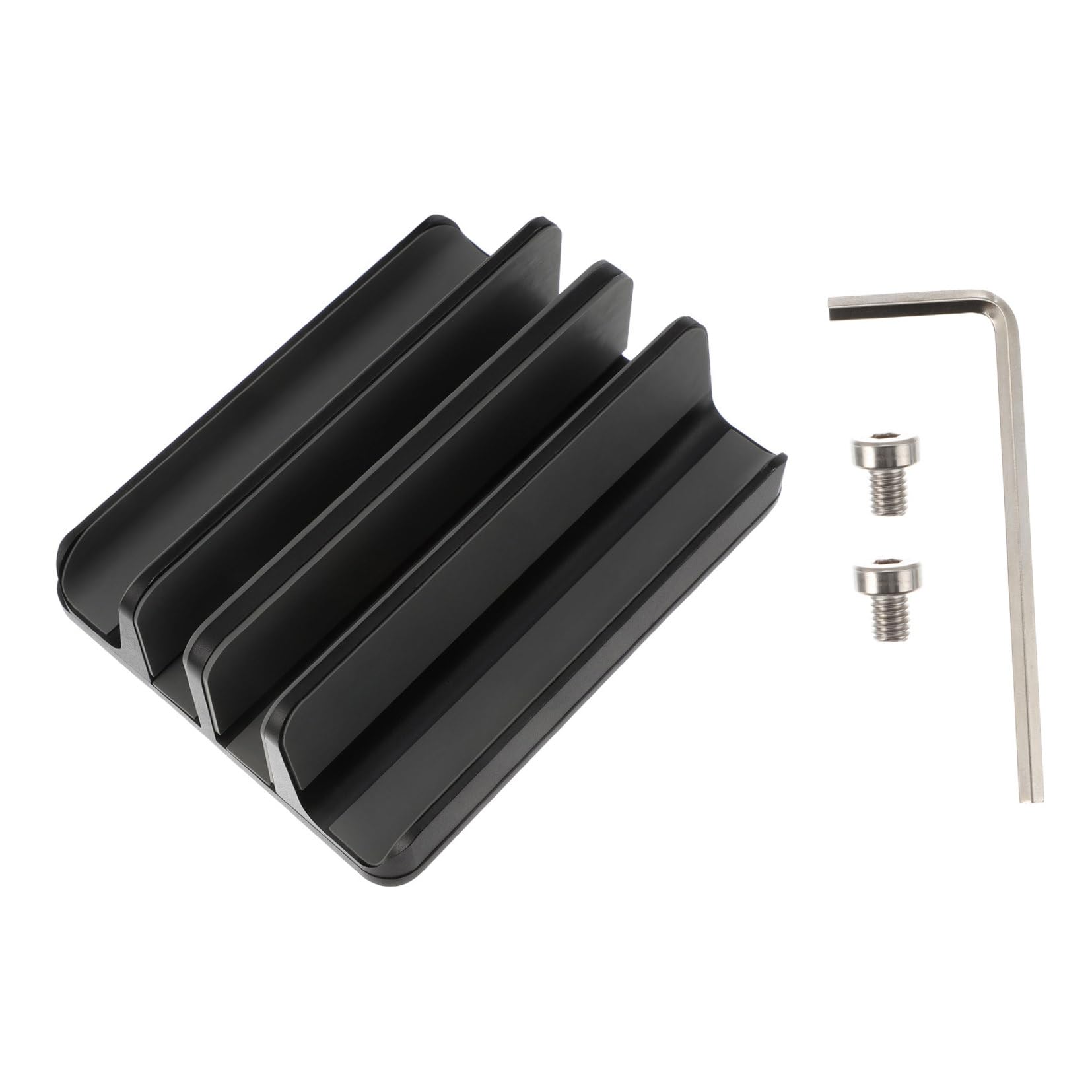 Soporte Vertical de Aluminio para Laptop y Tablet Base Estable y para Escritorio Compatible con Diferentes Grosor de Portátiles y Notebooks