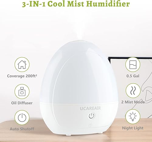 Miniatura 2 de Humidifiers for Bedroom Baby and Portable Clip On Fan
