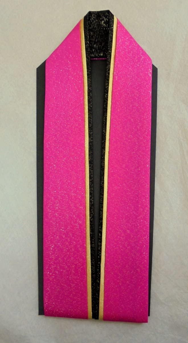 新品未使用カッコいいモノトーン ストライプ 菊小紋 着物 リバーシブル