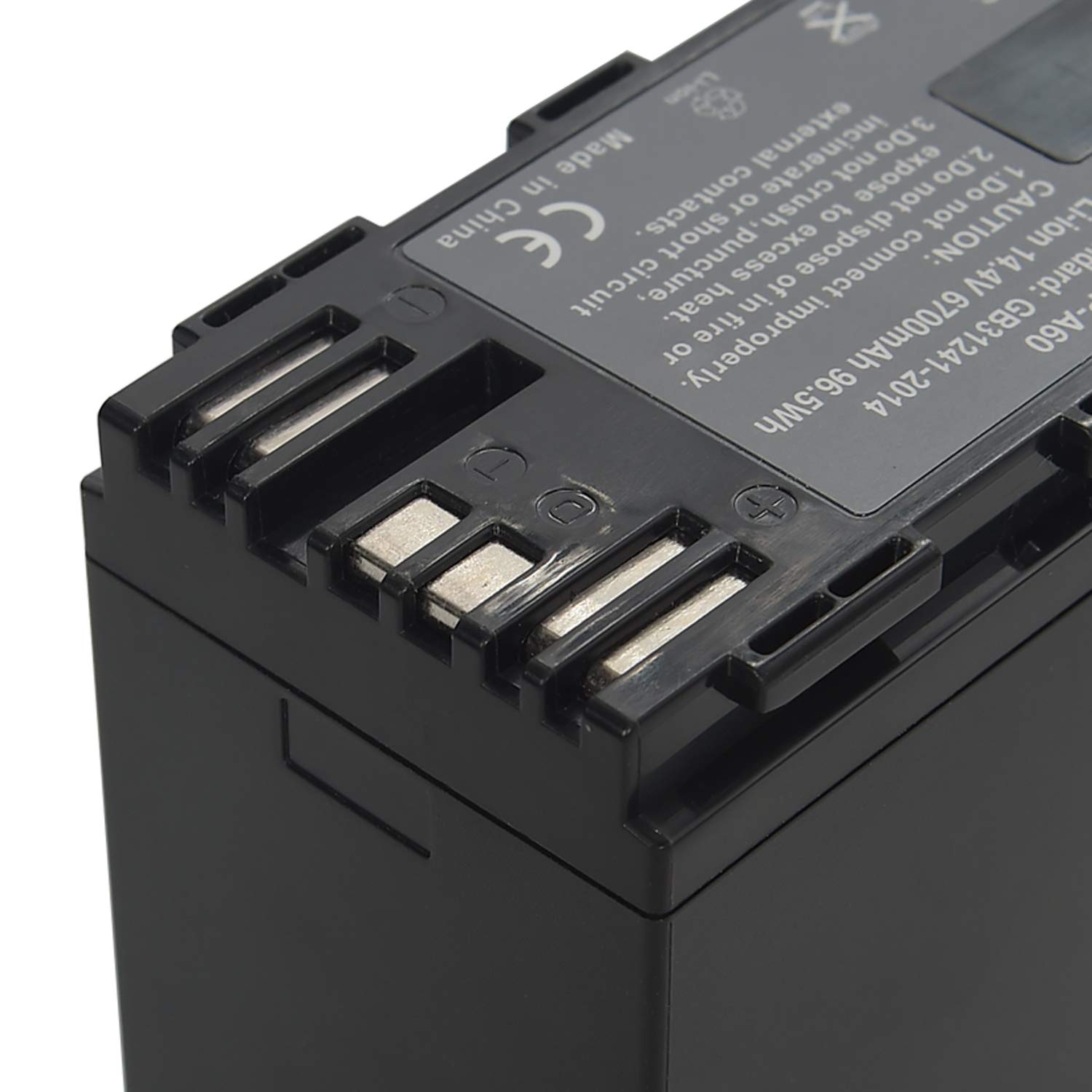 DSTE® Rechange Batterie Compatible pour Canon BP-A30,BP-A60,BP-A90,Canon EOS C200,C200B,XF705 4K UHD,C220B,C300 Mark II PL Cinema