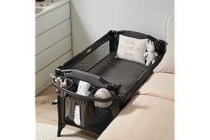 BEKA 4 in 1 Baby Bassinet Bedside Sleeper with Adjustable Bassinet Height