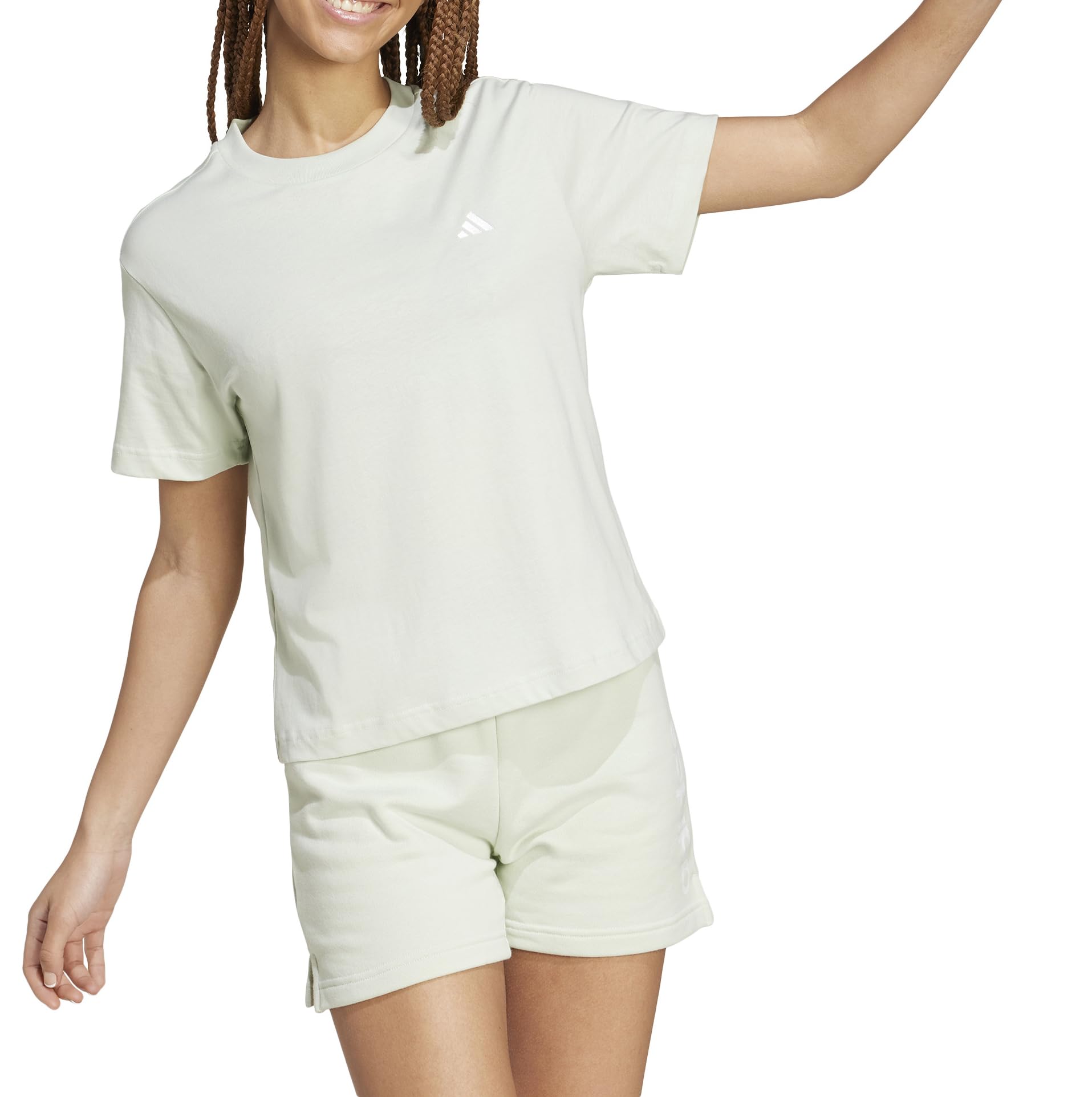 Adidas Essentials Small Logo T-Shirt Camiseta de Manga Corta Mujer (Pack de 1)