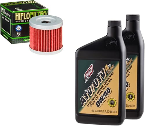 Kit de cambio de aceite y filtro para Suzuki 2008 LT-Z90 QuadSport sintético 0W-40