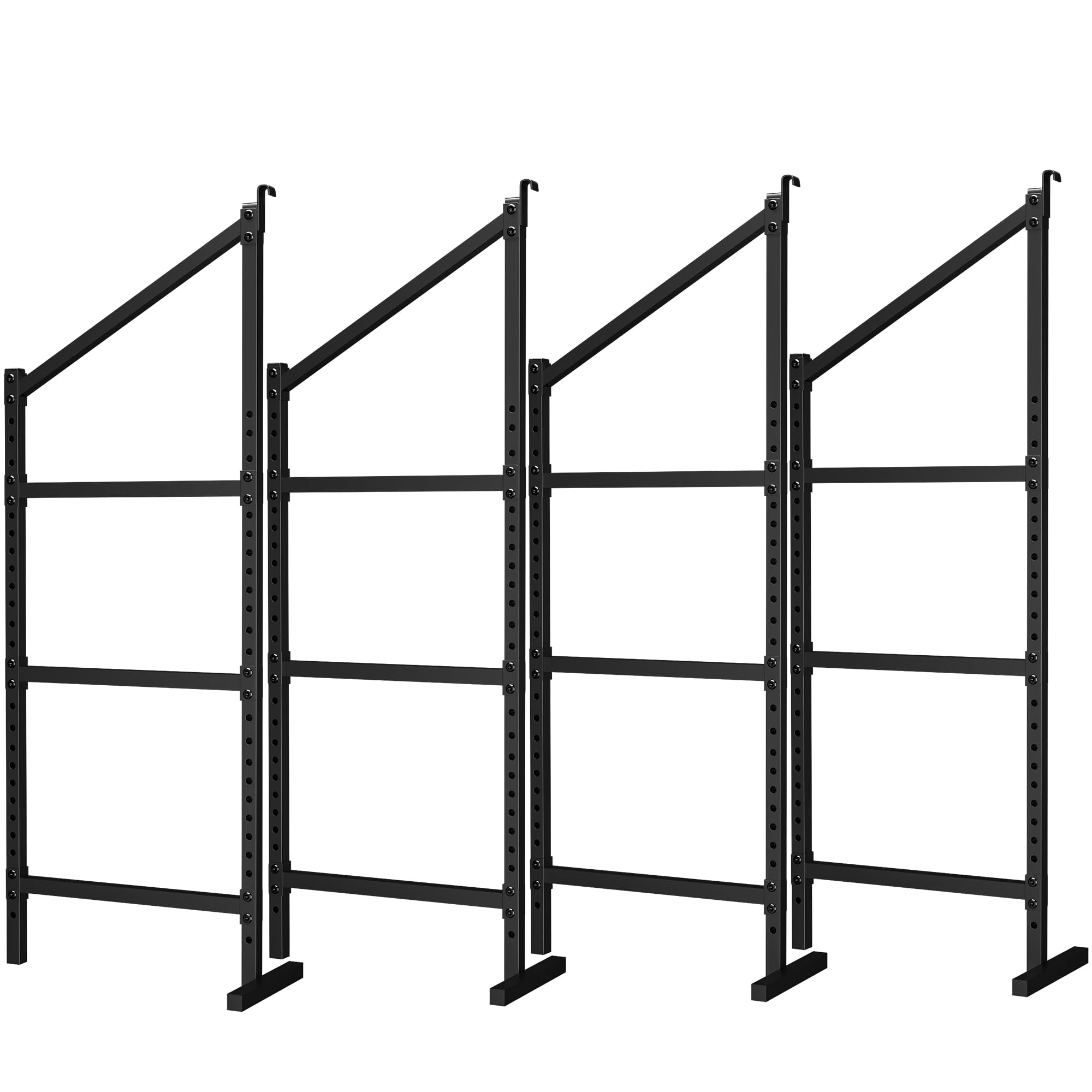 4Pcs Shipping Container Shelving,Adjustable 3-Layer Heavy-Duty Vertical Container Shelves, Container Shelf Bracket for Containers,Garages,Workshops and Commercial Storage