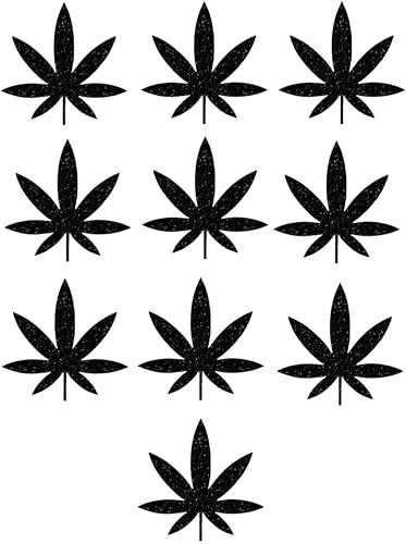 Miniatura 1 de 10 calcomanías de hojas de marihuana para planchar/planchar en hojas de cannabis/transferencia de calor/calcomanía de malezas/aplicar en menos de 5