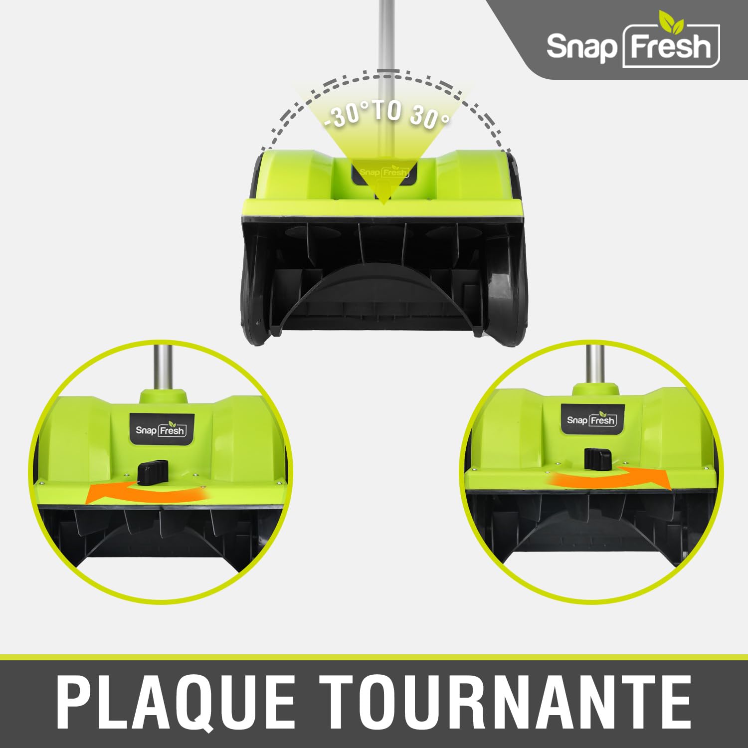 SnapFresh Fraise à Neige sans Fil 30,5 cm 20V 4,0 Ah avec Chargeur Rapide