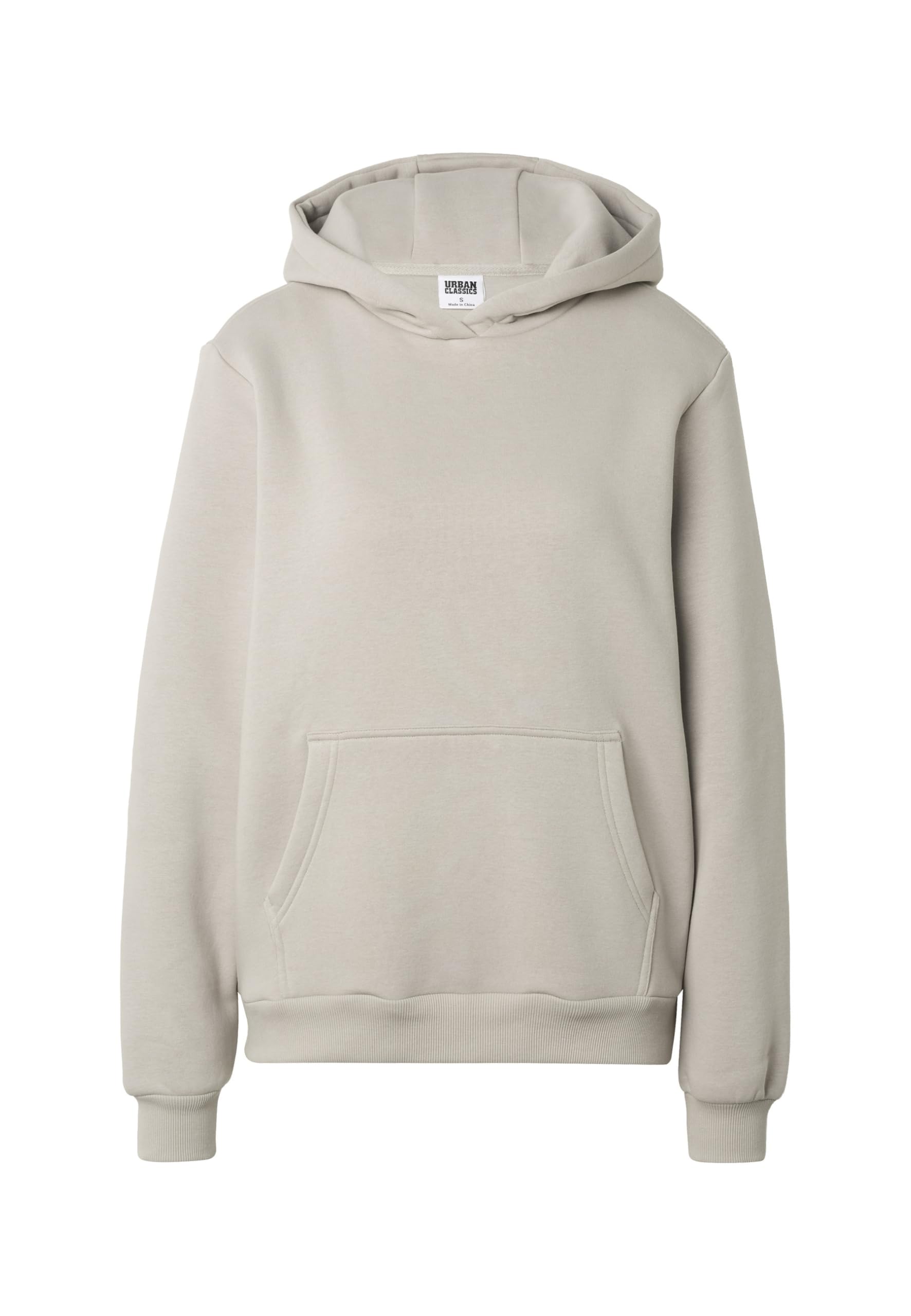 Urban Classics Damska bluza z kapturem Fluffy – miękka bluza z kapturem z kieszenią typu kangur, czarna, oversized fit, przytulna bluza z kapturem na co dzień i w czasie wolnym