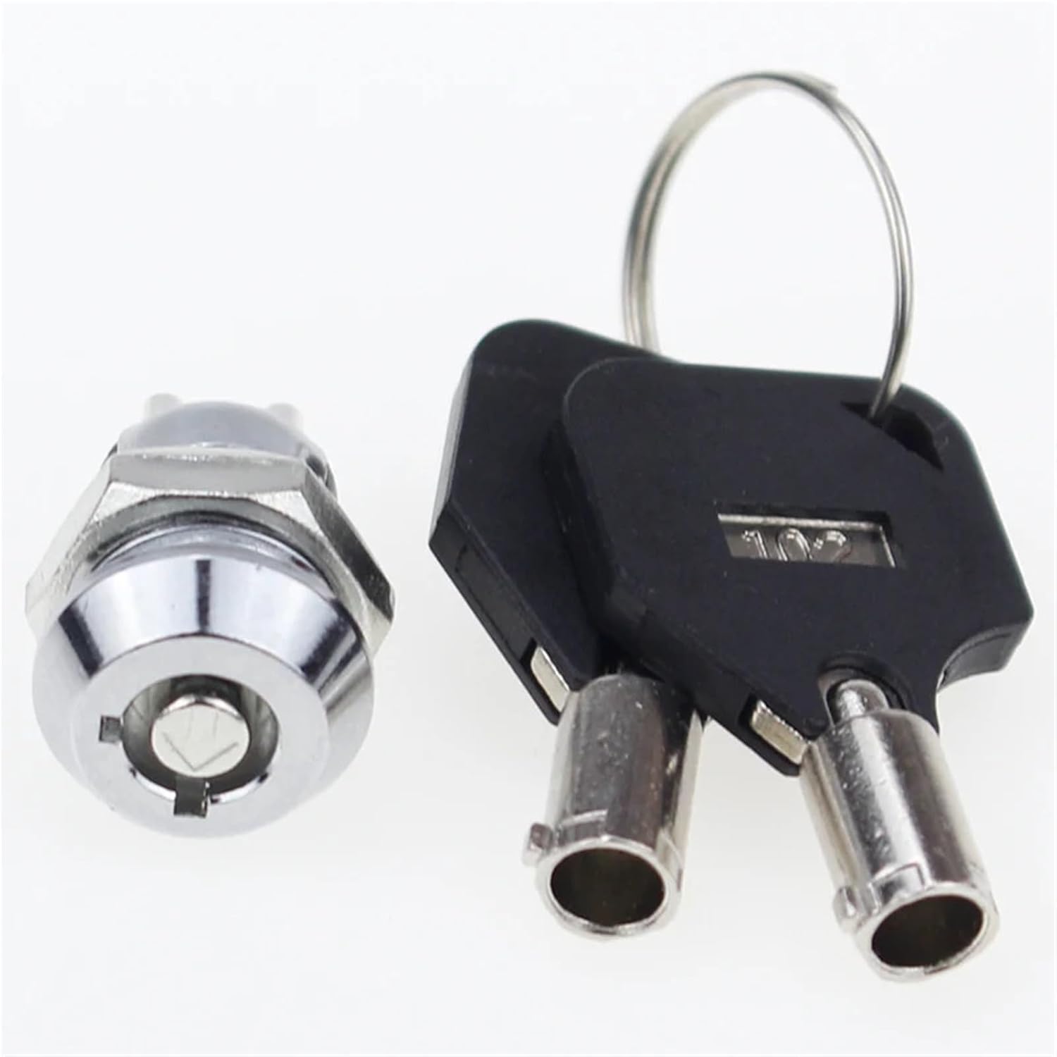 12MM Stainless Steel Lock Switch S1201 Double Side Pull Out Type 0.5A250V AC 2Keys 1Pcs