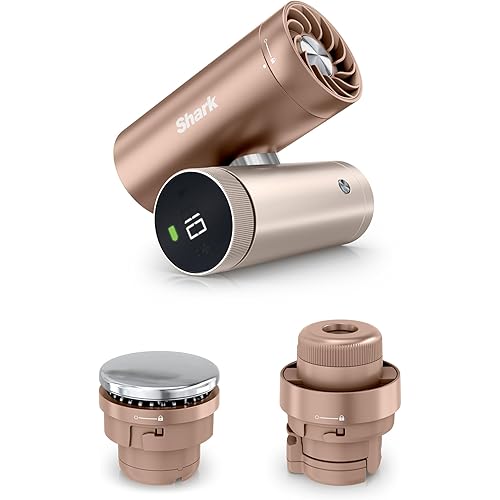 NEW Shark ChillPill — The Only 3-in-1 Personal Cooling System with InstaChill Cooling Plate, Dry-Touch Mist, and Powerful Fan, Handheld, Wearable, Rechargeable Battery, 10 Speeds, Iced Latte, FA022BR