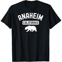 Anaheim California Bear Retro Orange County Beach 714 OC CA T-Shirt