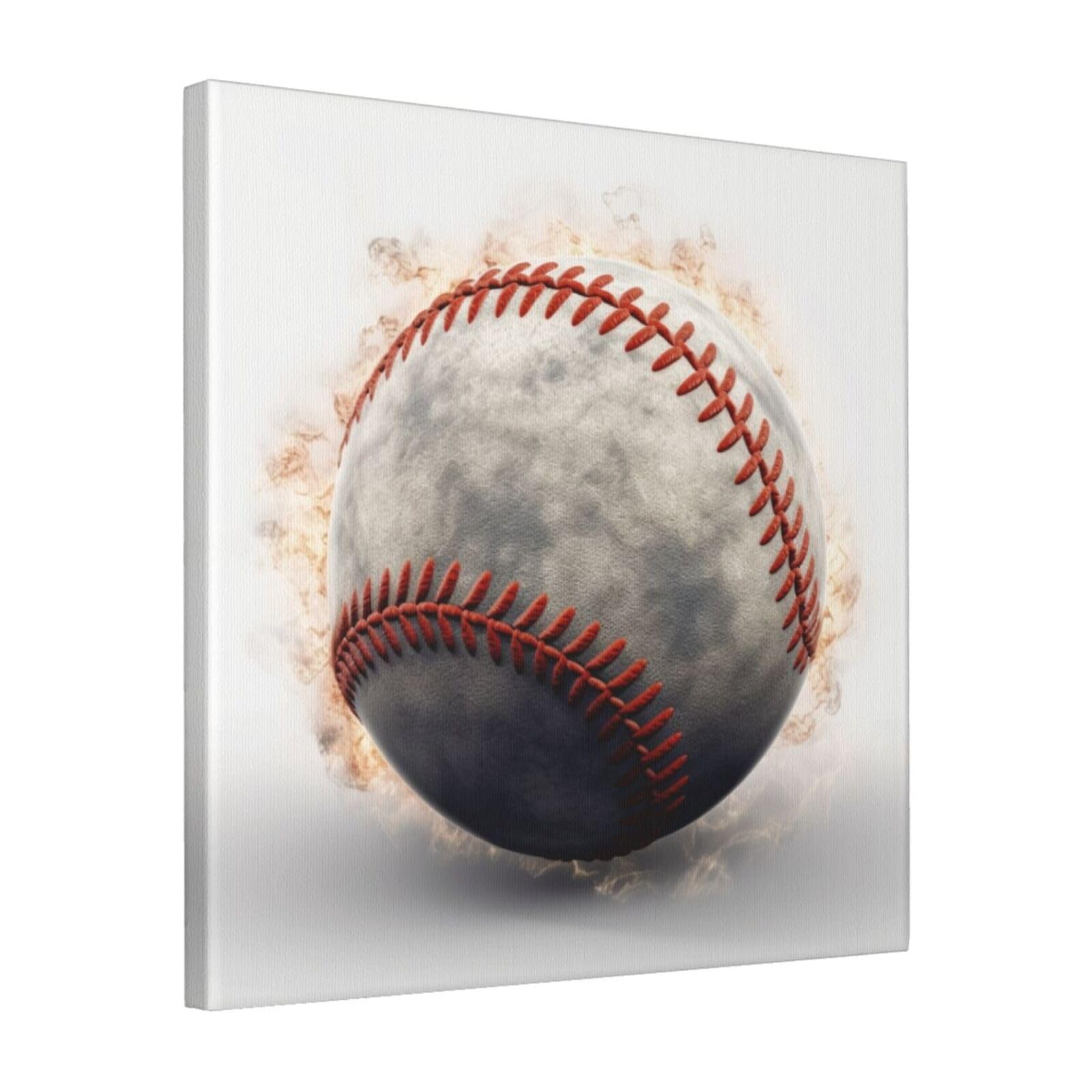 FodPand baseball Canvas Wall Art for Living Room Wall Decor 16"x16" Modern Artwork Painting Pictures Hanging Canvas Prints Aesthetic Wall Art for Bedroom Bathroom Office Wallart Decor