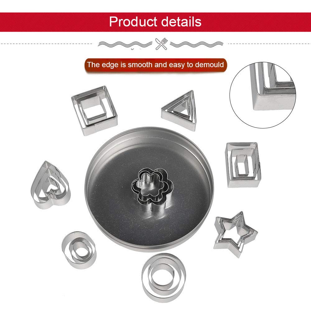 Lot De 13 Emporte-Pièces Coréens En Acier Inoxydable - Parapluie, Étoile, Cœur, Triangle, Carré - Pour Bonbons, Biscuits, DIY