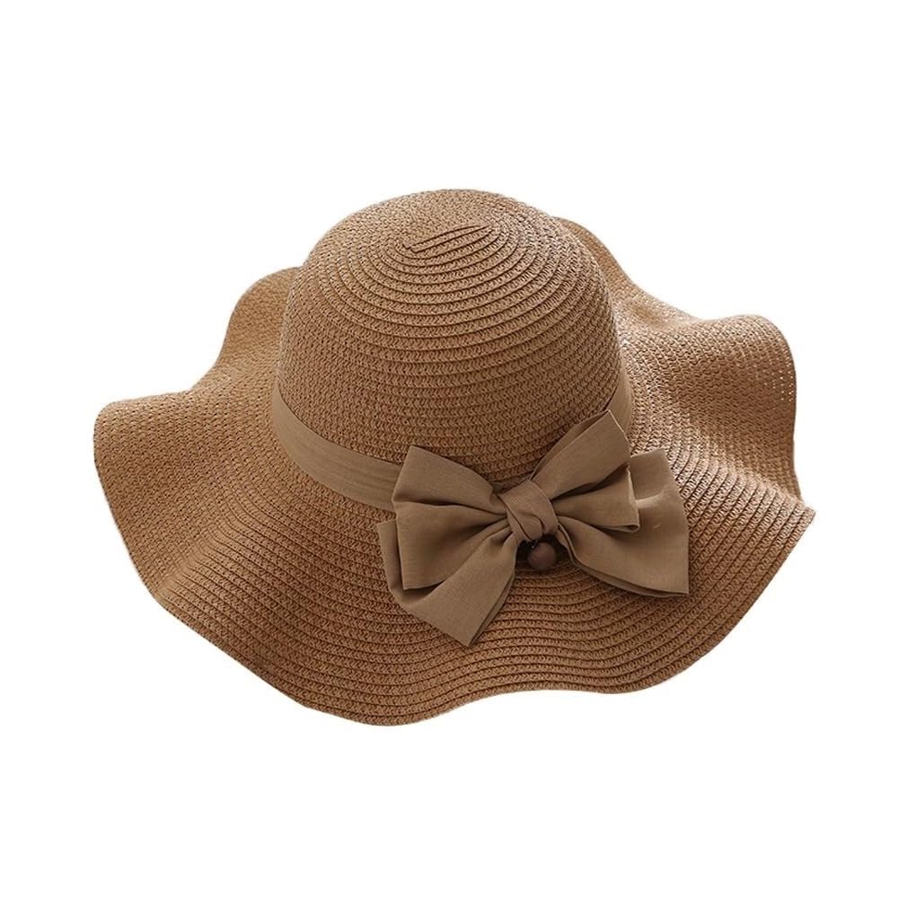 Chapeaux de soleil en paille anti coup de soleil grâce au grand bord protecteur pour femme