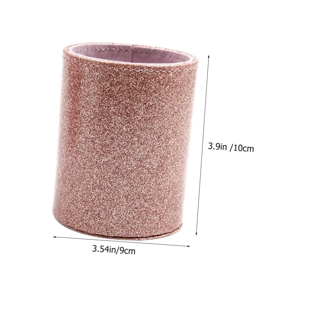 Operitacx 5stücke Glitzer Pu Leder Stiftehalter Für Schreibtisch Praktischer Organizer Für Stifte Pinsel Und Kleine Gegenstände Dekorativer Aufbewahrungseimer Für Büro Und