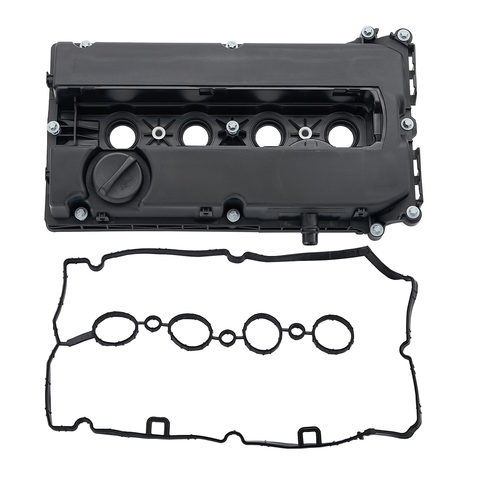 iMonse Engine Valve Cover Kit, with Gasket, Replacement for Chevy Cruze 2010-2016, Sonic 2012-2018, Trax 2013-2020, Aveo 2009-2011, Aveo5 2009-2011, L4 1.6L 1.8L, Replace # 55558673 55564395