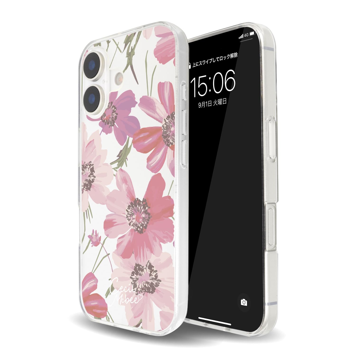 Amazon.co.jp: 【 CECIL McBEE 正規品 】 iPhone 17 ケース 花柄