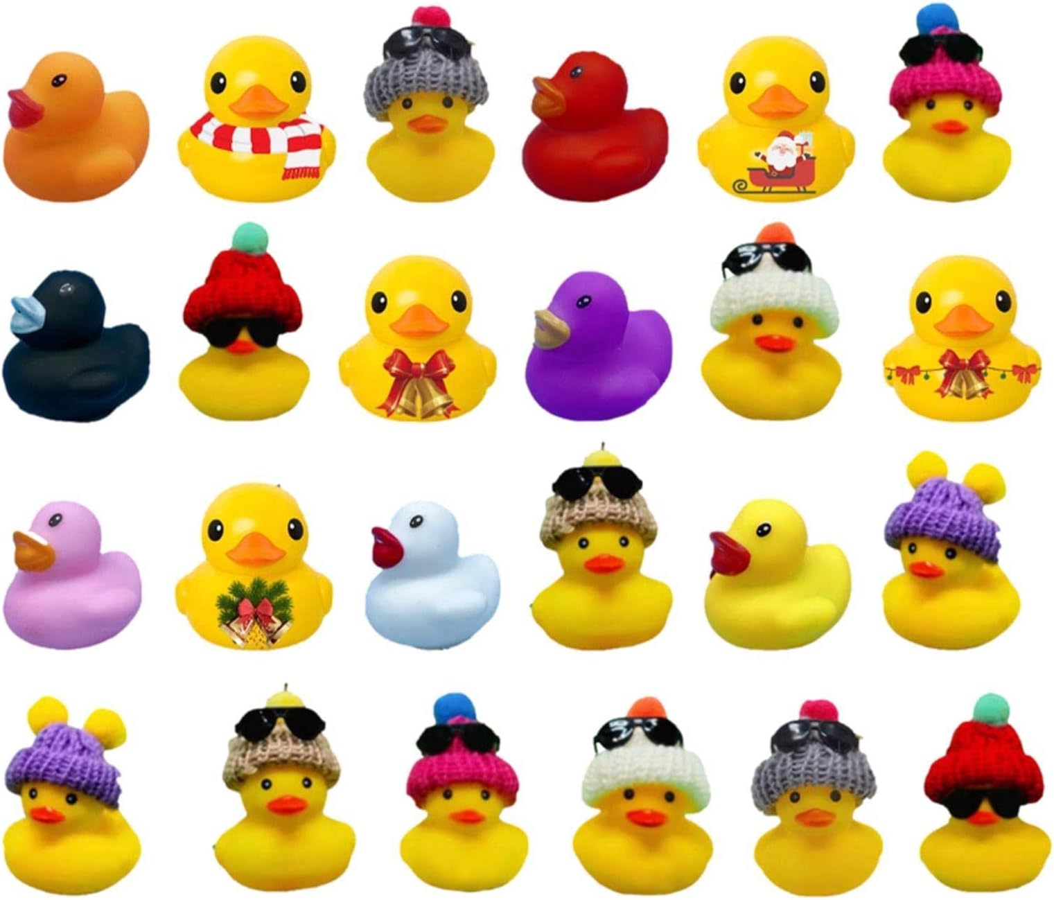 Ainichi Christmas Rubber Duck Advent Calendar 2022, 24 Days Countdown Calendar with 24PCS Toys Kids Creative Bath Toy for Boys, Girls, Kids and Toddlers Party Favor