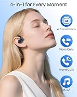 Vista 5 de AI Translation Earbuds Real Time 164 Languages 80H Playtime Translator Ear Buds Audifonos Traductores Inglés Español Wireless Earphones Bluetooth AI