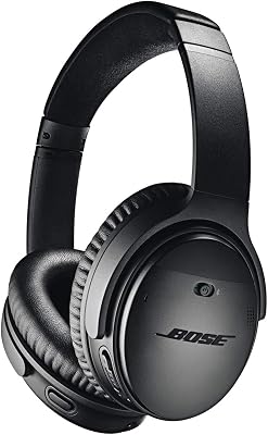 Bose QuietComfort 35 II Noise Cancelling Bluetooth Headphones - Cuffie Over-Ear Wireless con Microfono Integrato e Controllo Vocale Alexa, Nero
