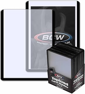 BCW 1-TLCH-BK 3 X 4 Topload Card Holder Black Border