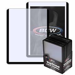 BCW 3x4 Topload Card Holder - Black Border 25 Pack Premium Quality Rigid PVC Protector for Standard Size