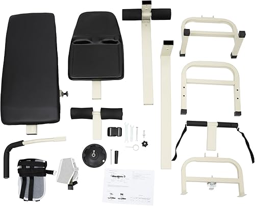 Miniatura 9 de Cama de tracción Mesa de cama de masaje plegable Cama de tracción cervical y lumbar Dispositivo de estiramiento corporal Banco de estiramiento