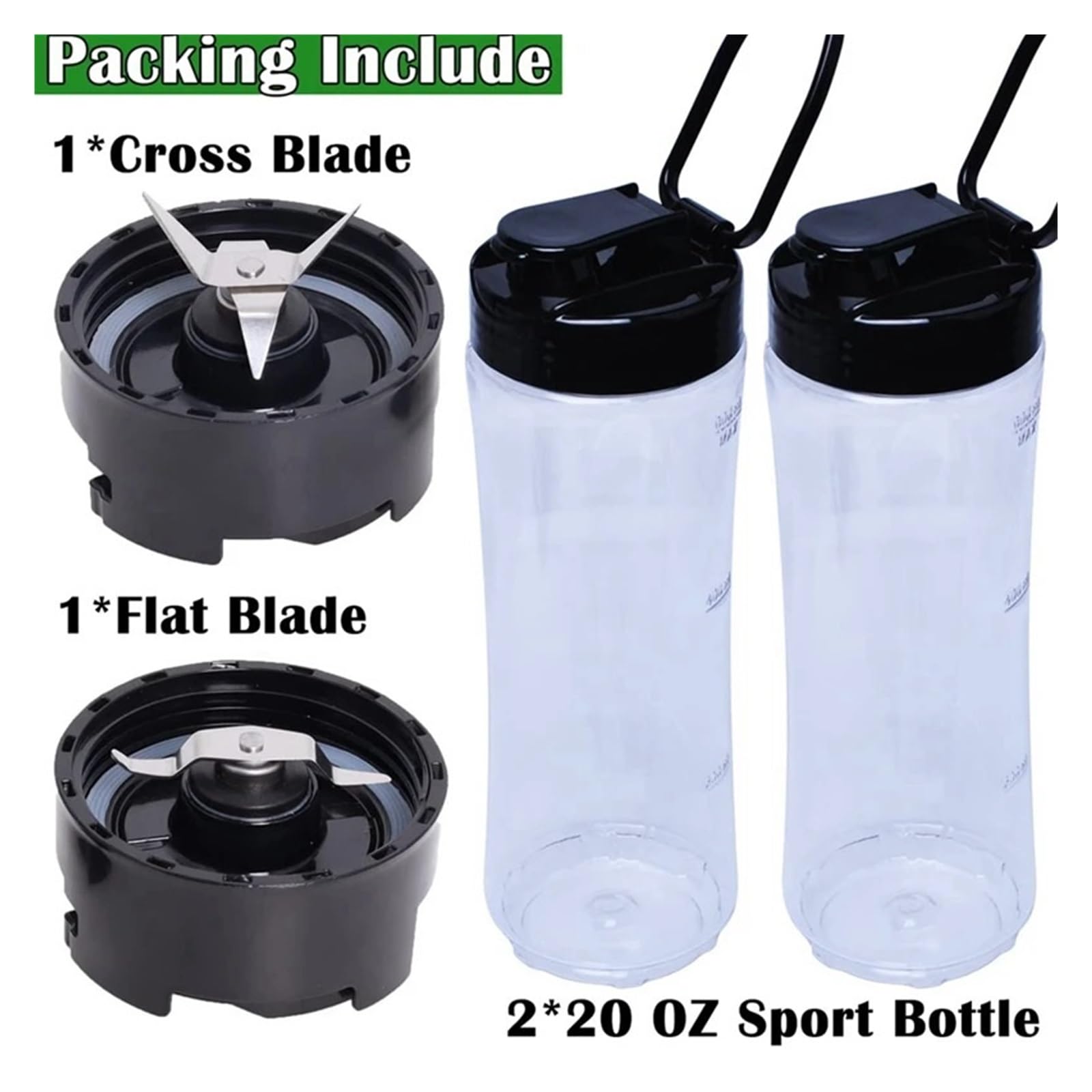 20OZ Mixerbecher, Compatible For Oster My Blend, For BLSTPB BLSTP2