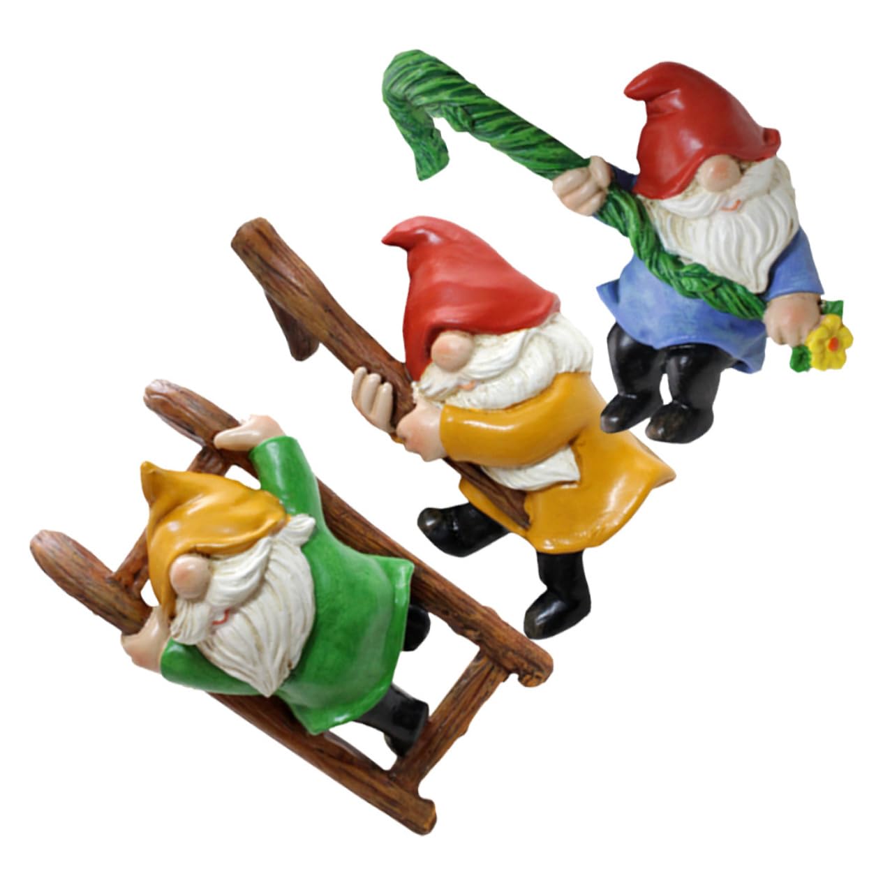 Hemobllo 3 Set Ciondolo Vaso Di Fiori Figurine Ornamentali Da Giardino Decorazione Del Cortile Decorazione Della Statua Dell'albero Pendente Da Giardino Resina 3 Pezzi * 3