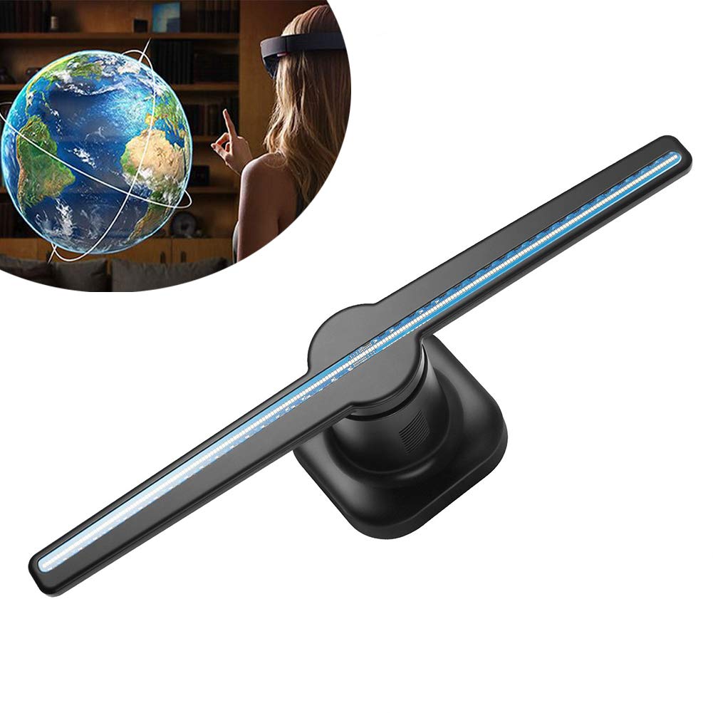 3D Holographic Projection, Advertising Led Fan, for Shop,Business,Store, Holiday Events PC WiFi Version 110-240V(UK 110-240V)