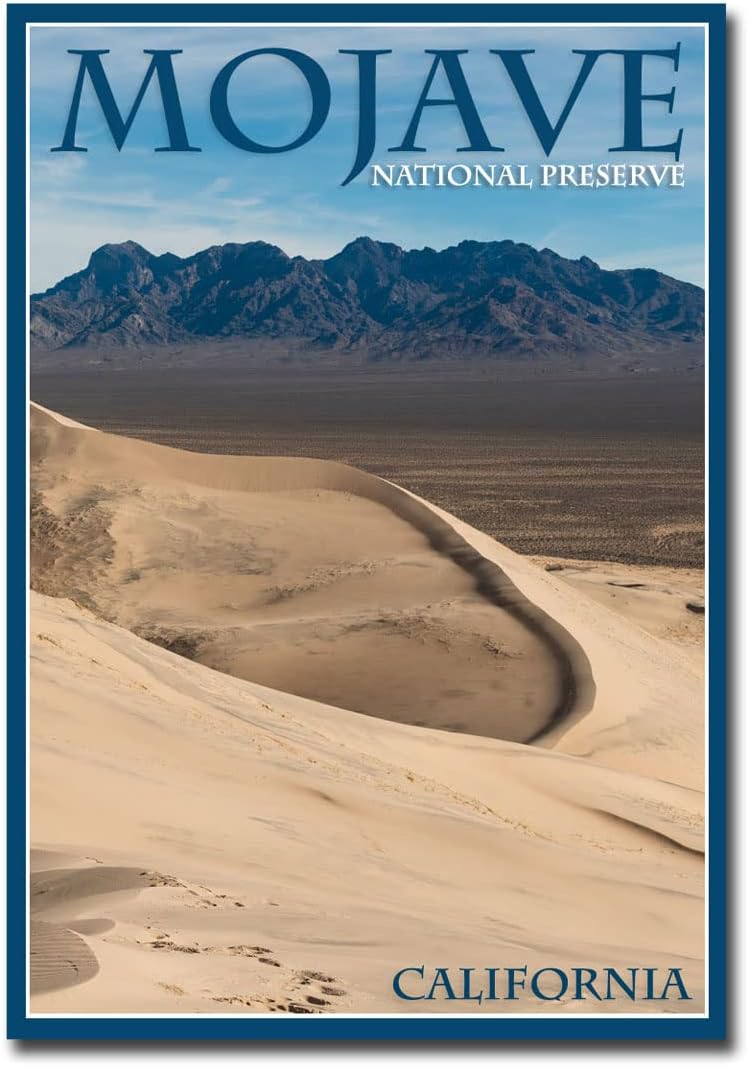 Mojave National Preserve, California, Kelso Dunes Fridge Magnet Size 2.5" x 3.5"