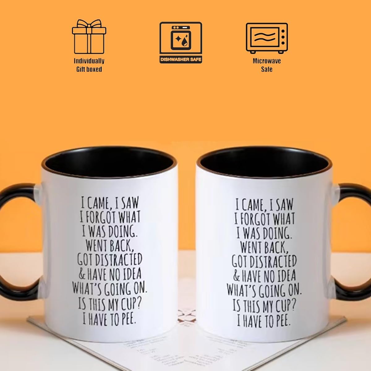 I Came I Saw I Forgot What I Was Doing Funny Coffee Mug-Funny Sarcastic Gifts for Old People Gifts Mothers Day Fathers Day Christmas -Tea Cup for Senior Women and Men - (white) - Image 6
