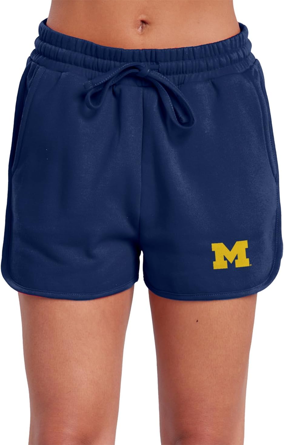 Campus Lab Official Collegiate Primary Logo - Team Color Women's Casual Drawstring Cotton Sweat Shorts with Pockets