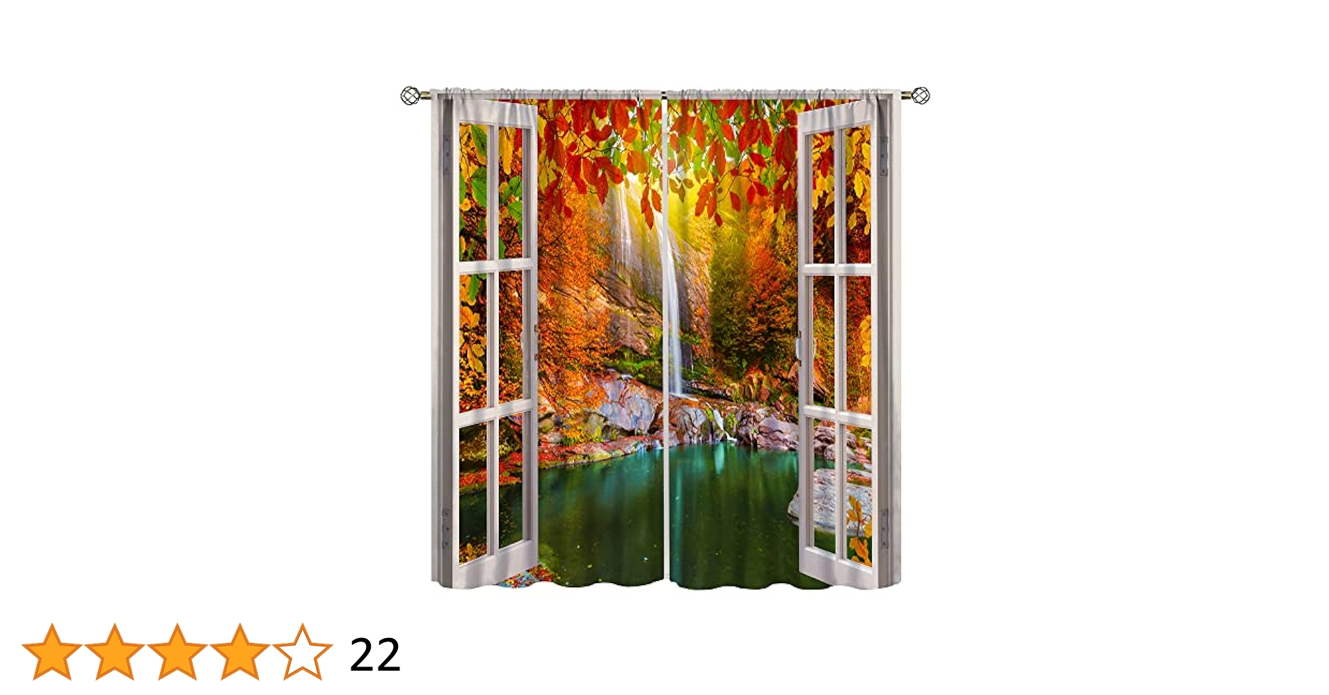 Amazon.com: Landscape Curtains,Nature 3D Scenery View Window