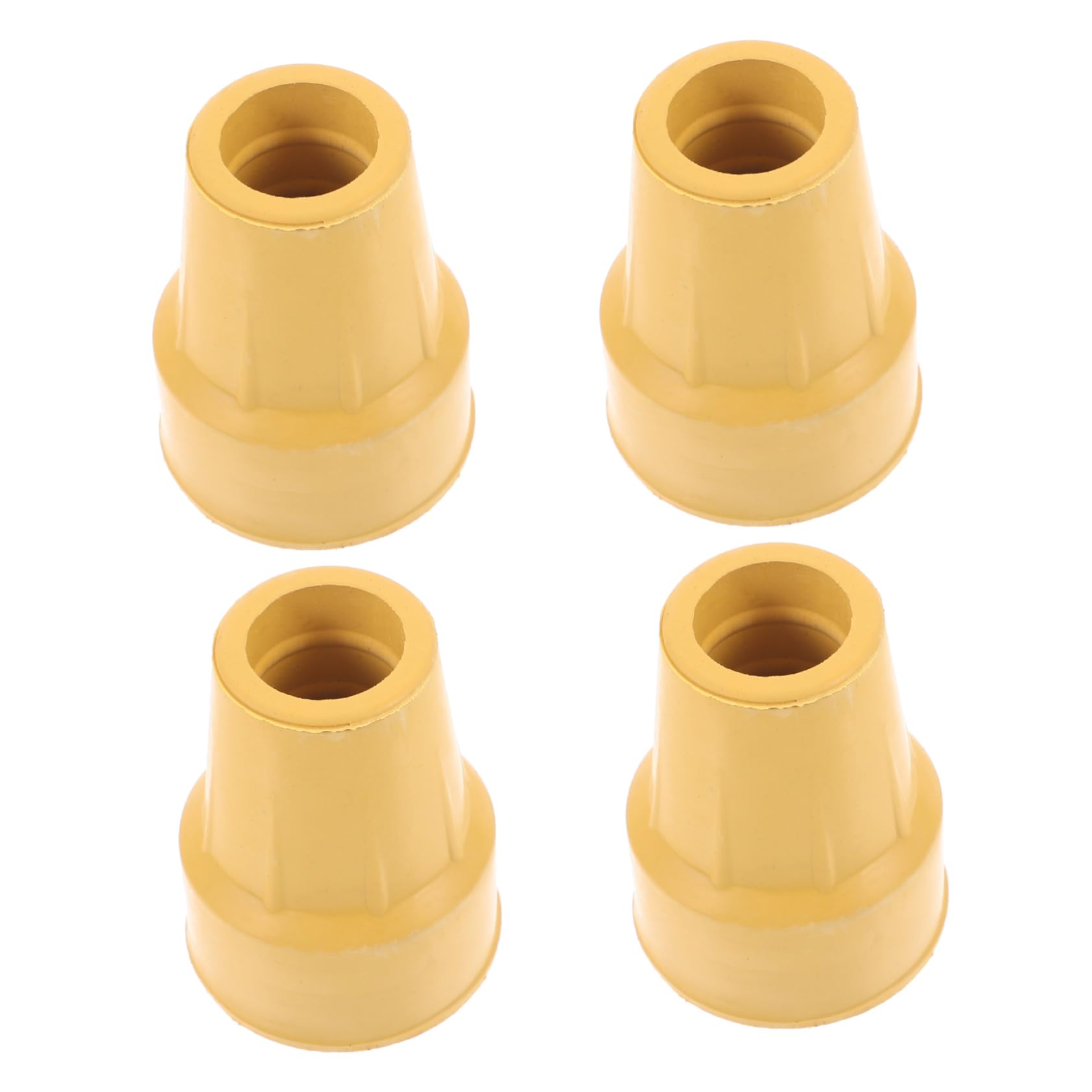 BESTYASH 3 Ensembles Béquilles De Randonnée Canne De Marche Couvoirs De Pied De Pole De Randonnée Seniors Cannes Pour Hommes Léger Poignée Noir Caoutchouc Jaune 4 Pièces * 3
