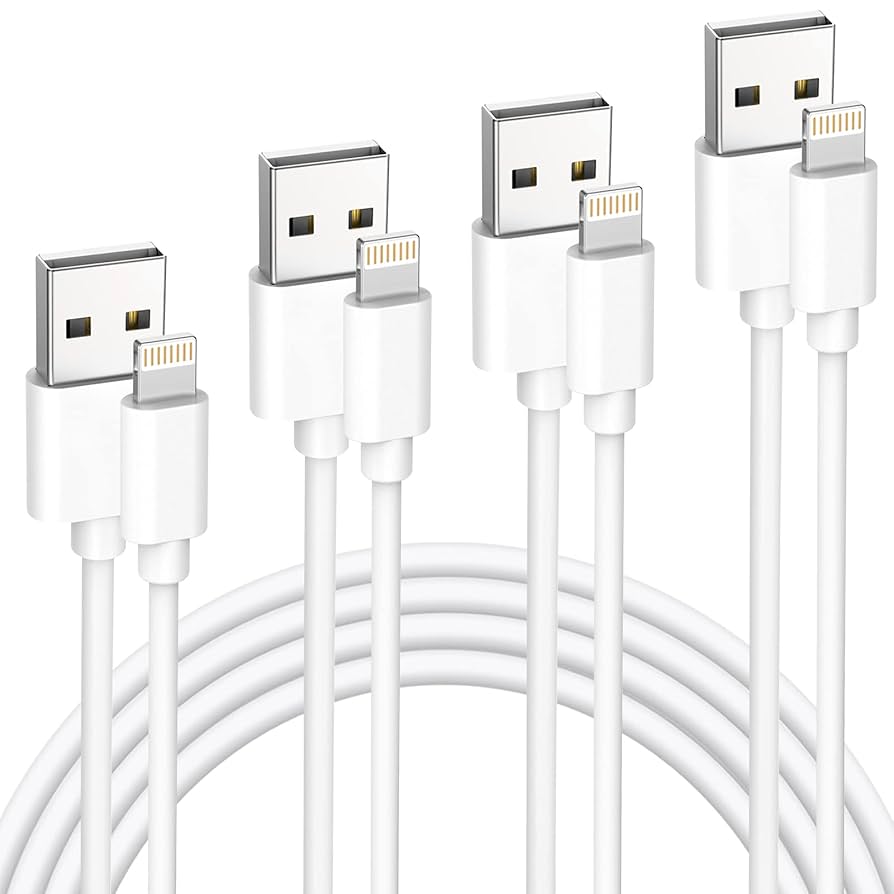 Sundix iPhone Charger Cable, Lightning Cable 4Pack [0.25m